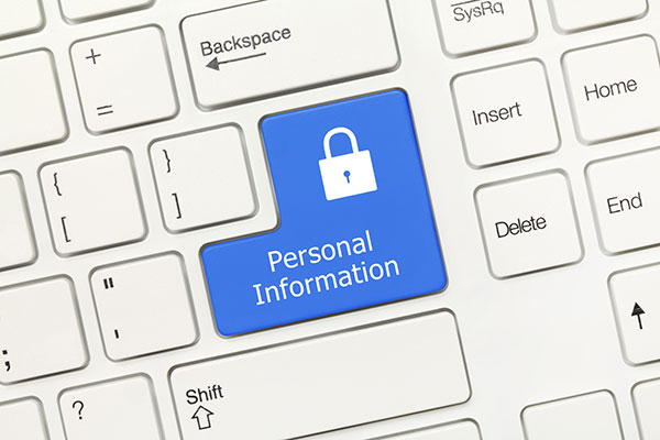 Keyboard with Personal Information on enter button POPI